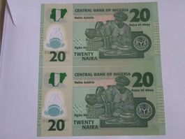 Seltene Nigeria 20 Naira Banknote, Zustand, Neu, Rarität!