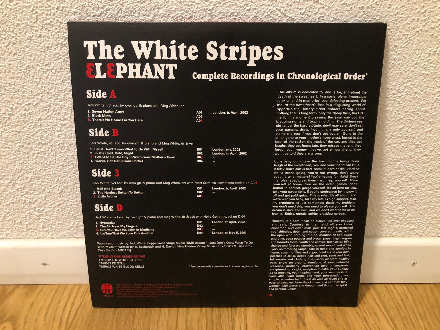Dischi in vinile: THE WHITE STRIPES - ELEPHANT LP USA 2013 – Usato da Zofingen venduto da kartengeheimniss 2