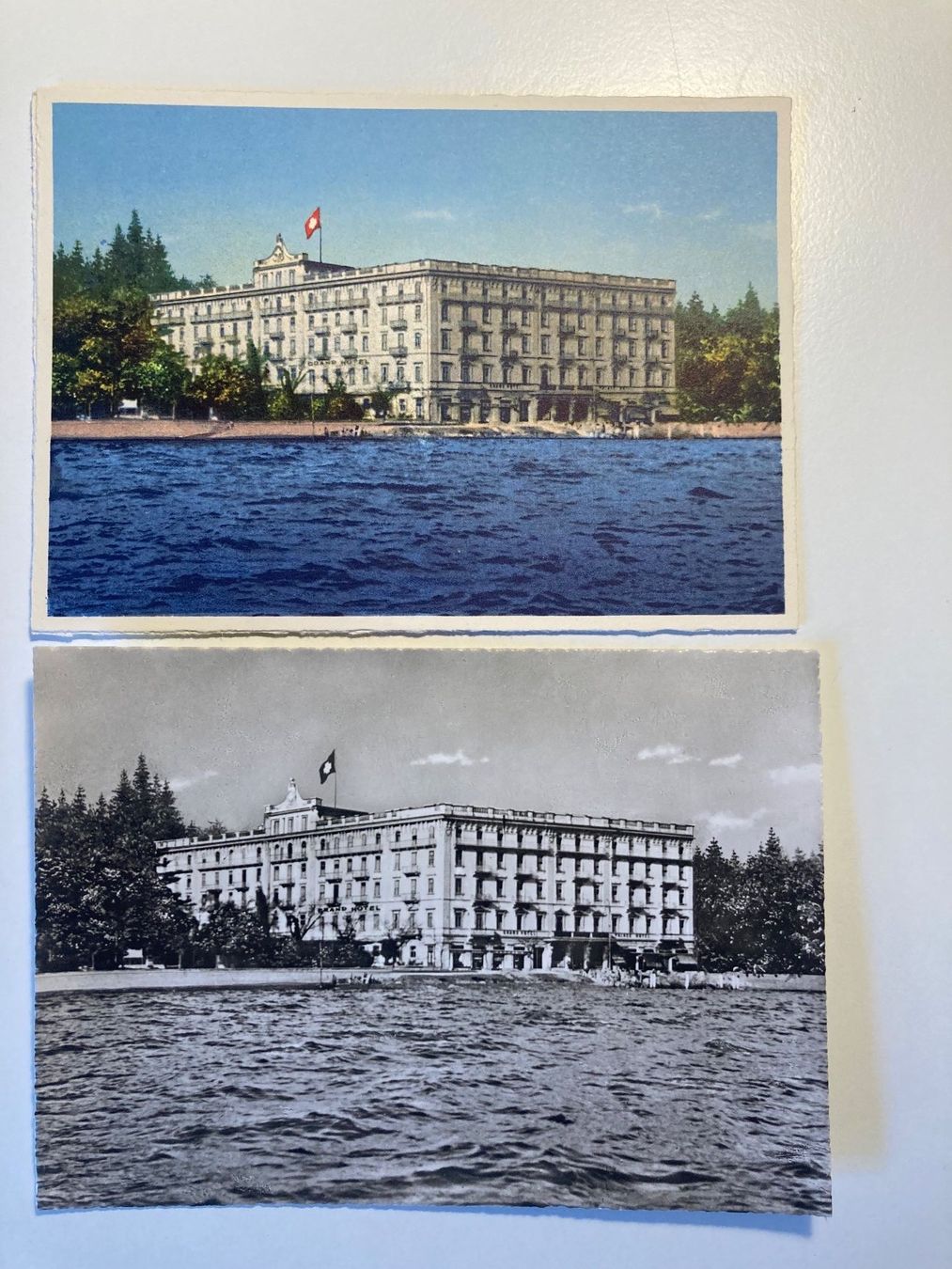 Cartoline postali: Lugano - Grand Hotel Palace – Usato da Lumino venduto da Givo