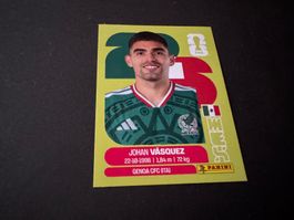 Panini Fussball WM 2026 Sticker Johan Vasquez Mexiko MEX 3