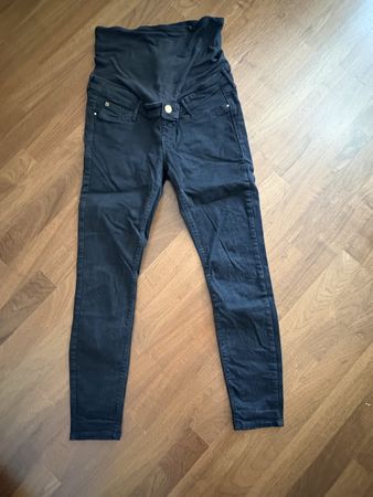 Umstandsjeans River Island schwarz Groesse 14 guter Zustand