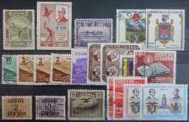 Ecuador Lot mit alten Werten IV