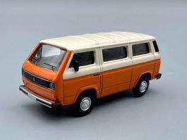 Volkswagen T3 Bus, Schuco 1:64 Beige/Orange neu OVP