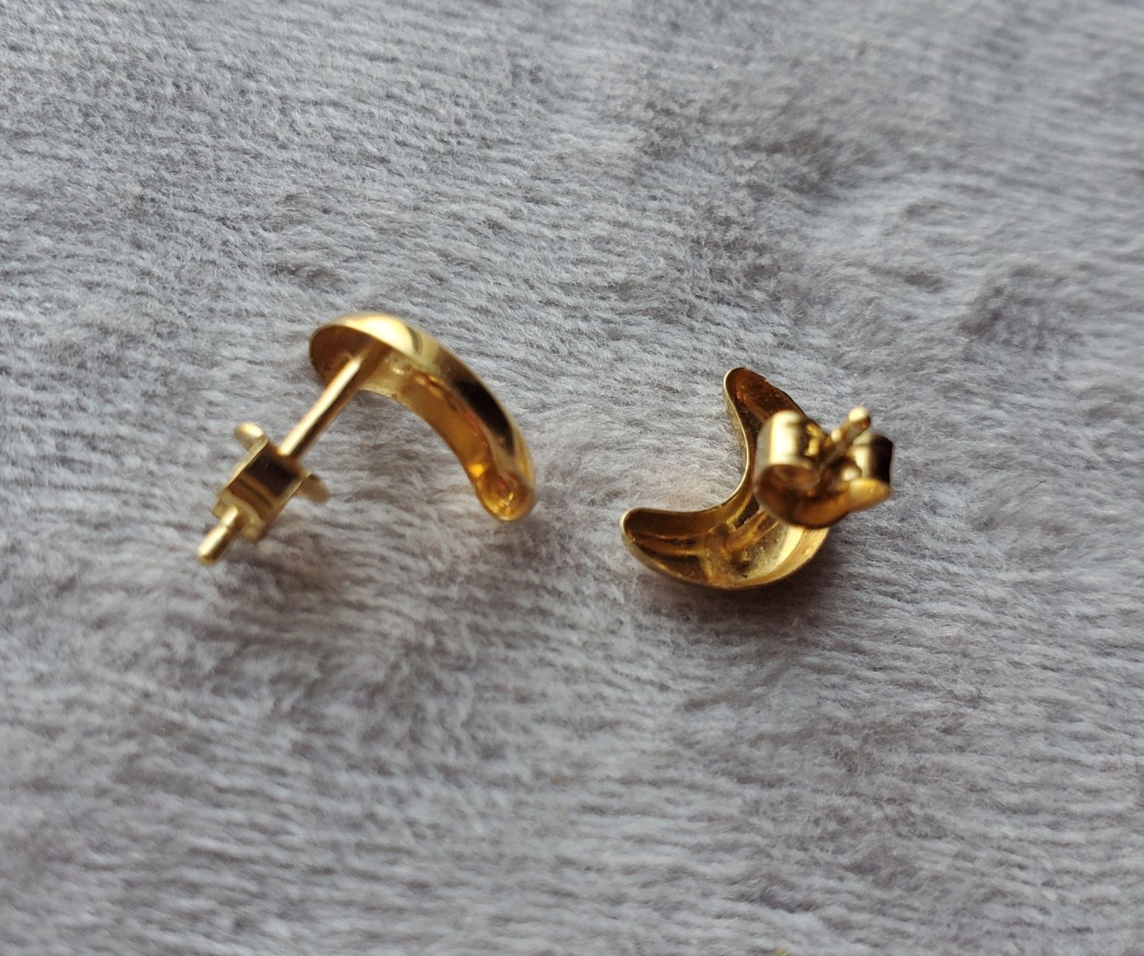 Boucles d'oreille: 14K Gelbgold Mond Ohrringe – Neuf (Voir description) à Villigen par chriwo 3