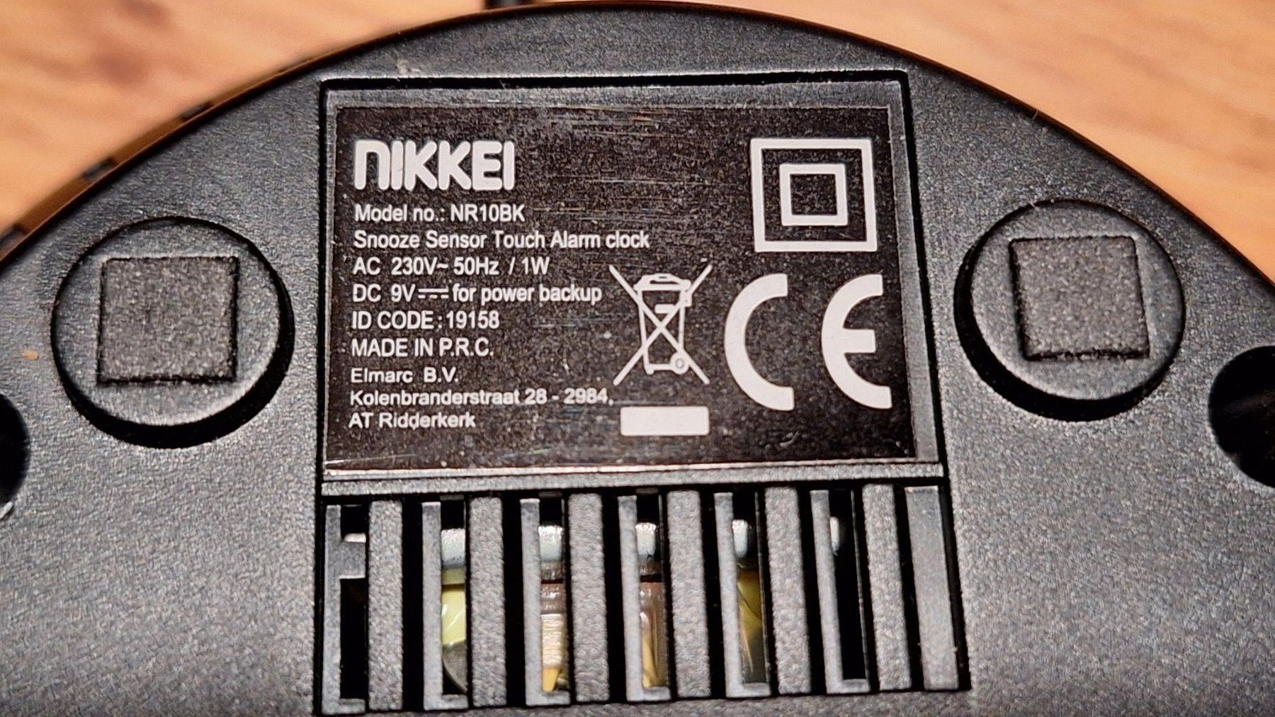 Sveglie: elektrischer Wecker  NiKKEI Mod. NR 10BK – Usato da Dornach venduto da majo8689 6