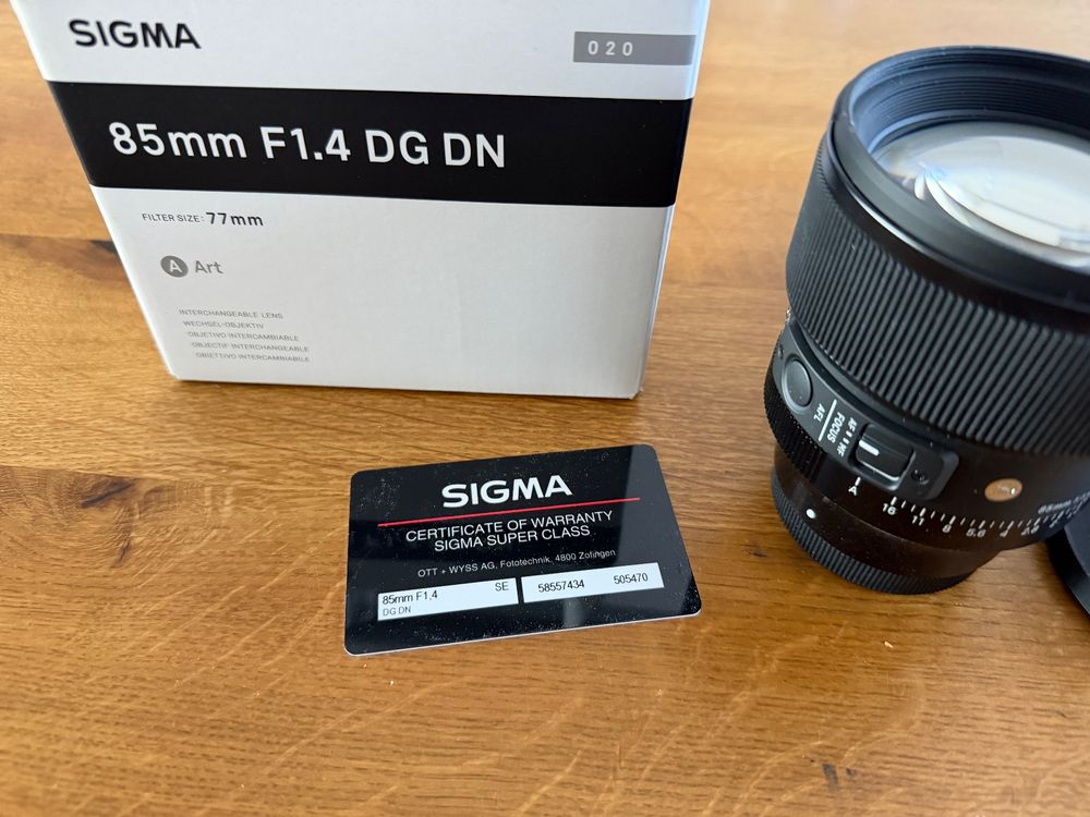 Sigma 85mm F/1.4 DG DN Art – Sony E-Mount (Neu (gemäss Beschreibung ...