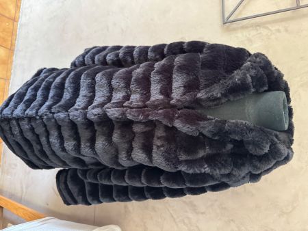 Manteau fausse fourrure Jennyfer noir taille M Laura