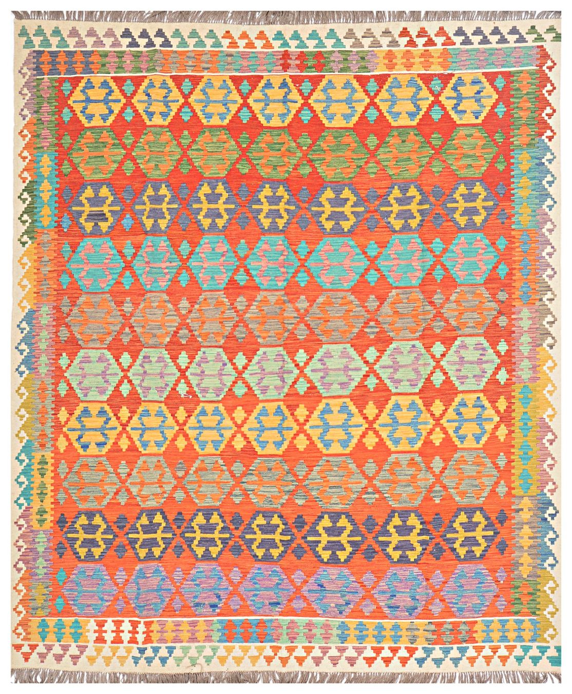 Kelim Tappeti: Oriente Kelim Teppich 300x250 cm – Nuovo e nell'imballaggio originale da Lahore venduto da Fairways79 7
