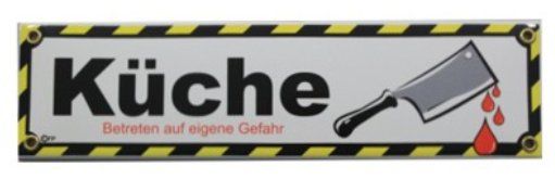 Ecriteaux: Emailschild - Küche – Neuf avec emballage d'origine à Ennetbürgen par open24shop