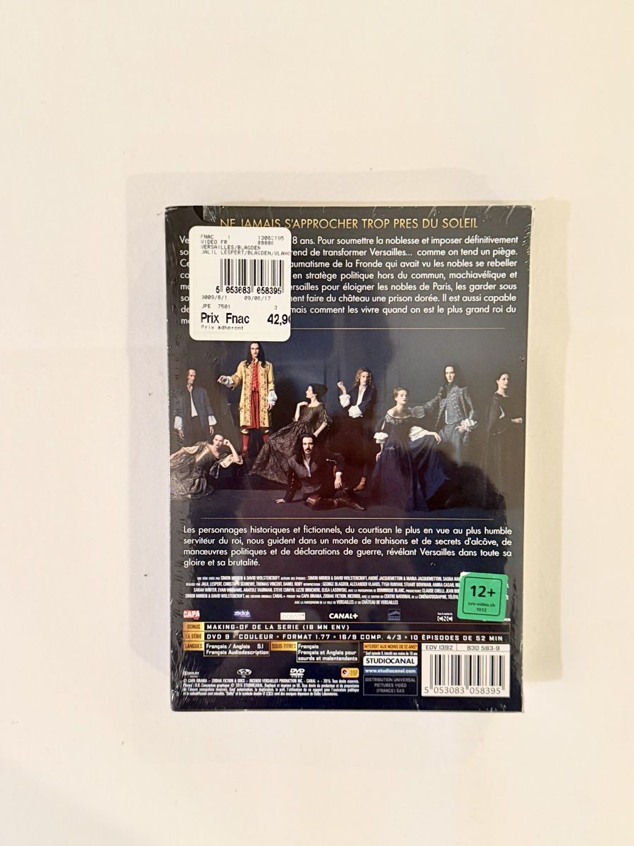 Tous les DVDs: DVD intégrale série VERSAILLES – Neuf (Voir description) à Genève par flocon06 2