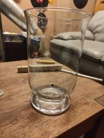 Schöne Glas Vase Handgemacht. (D)