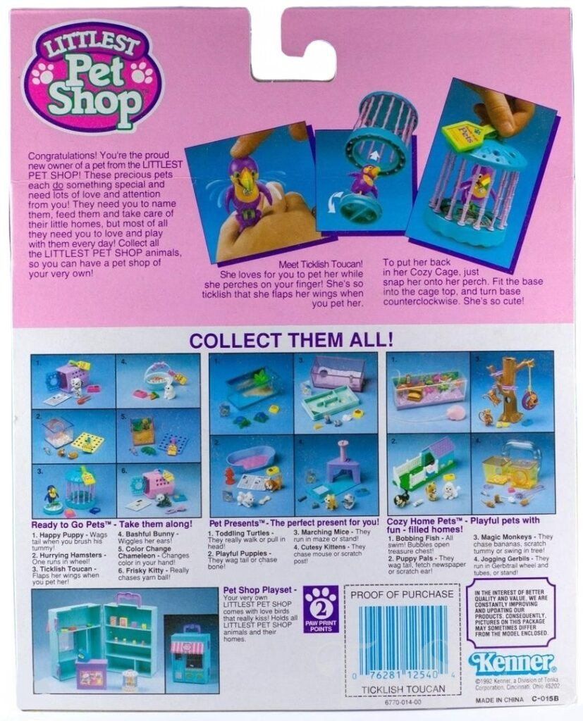 Hasbro Giocattoli: Kenner Littlest Petshop 3 Set Tukan – Usato da Effretikon venduto da lenalisa63 5