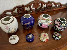 Porzellan China Topf / Vase / mit Deckel Preis pro Stück
