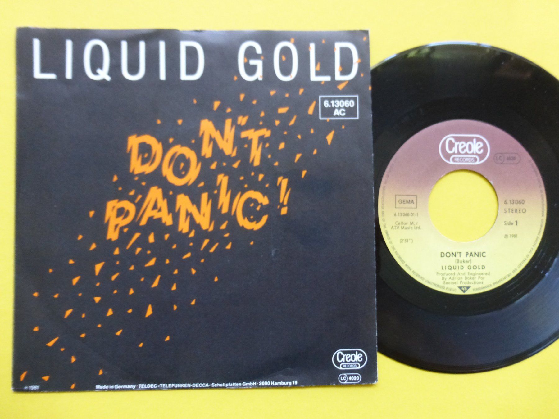 Schallplatten: Liquid Gold – Don't Panic – Gebraucht aus Zürich von Swiss57