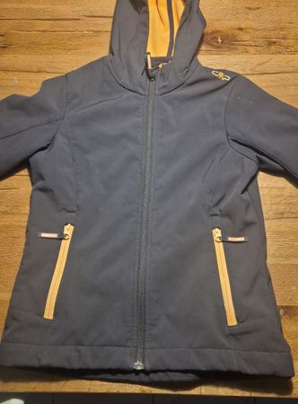 CMP Softshelljacke Kinder schwarz orange neuwertig