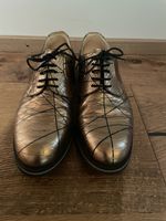 Ausgefallene Naviboot Schuhe – Grösse 40 – Bronze/Metallic