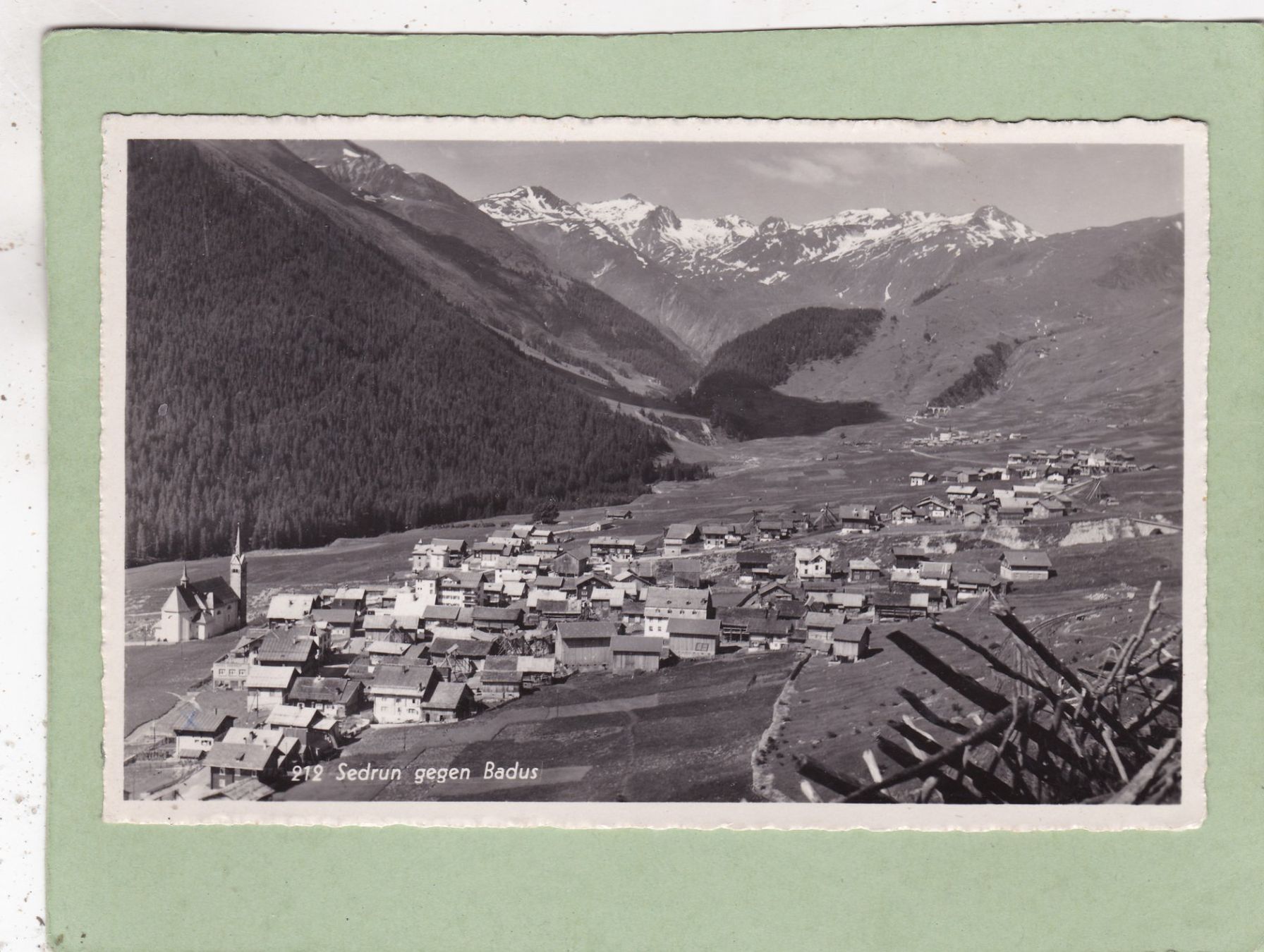 Cartoline postali: Sedrun gegen Badus 1949 – Usato da Herisau venduto da Lisegrat2008