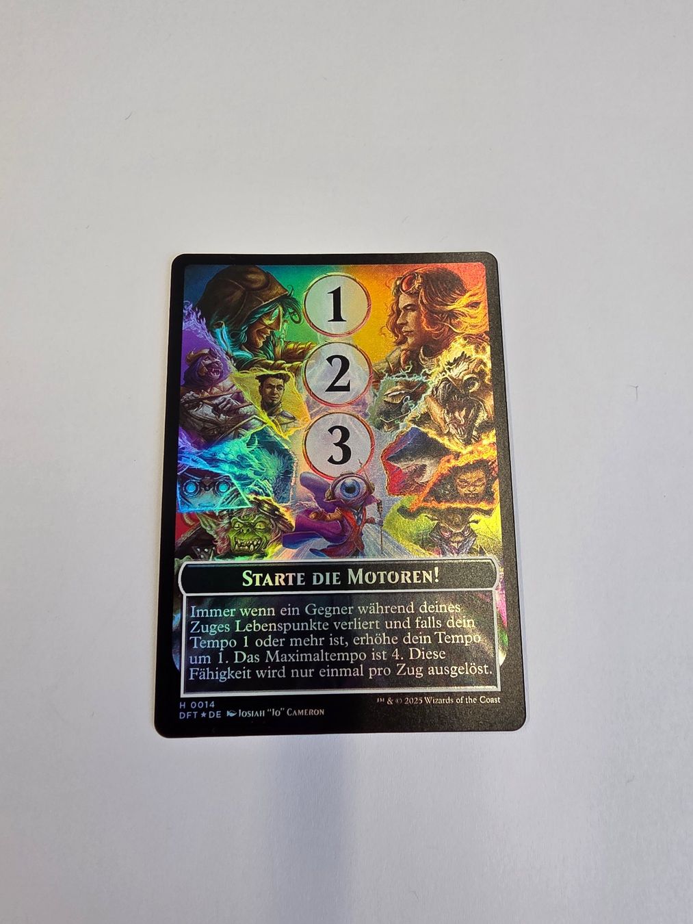 Magic The Gathering Sammelbilder & Trading cards: MTG -Aetherdrift (DFT)- Token: Starte die Motoren! - FOIL – Neu (gemäss Beschreibung) aus Mörigen von Gadgeteer