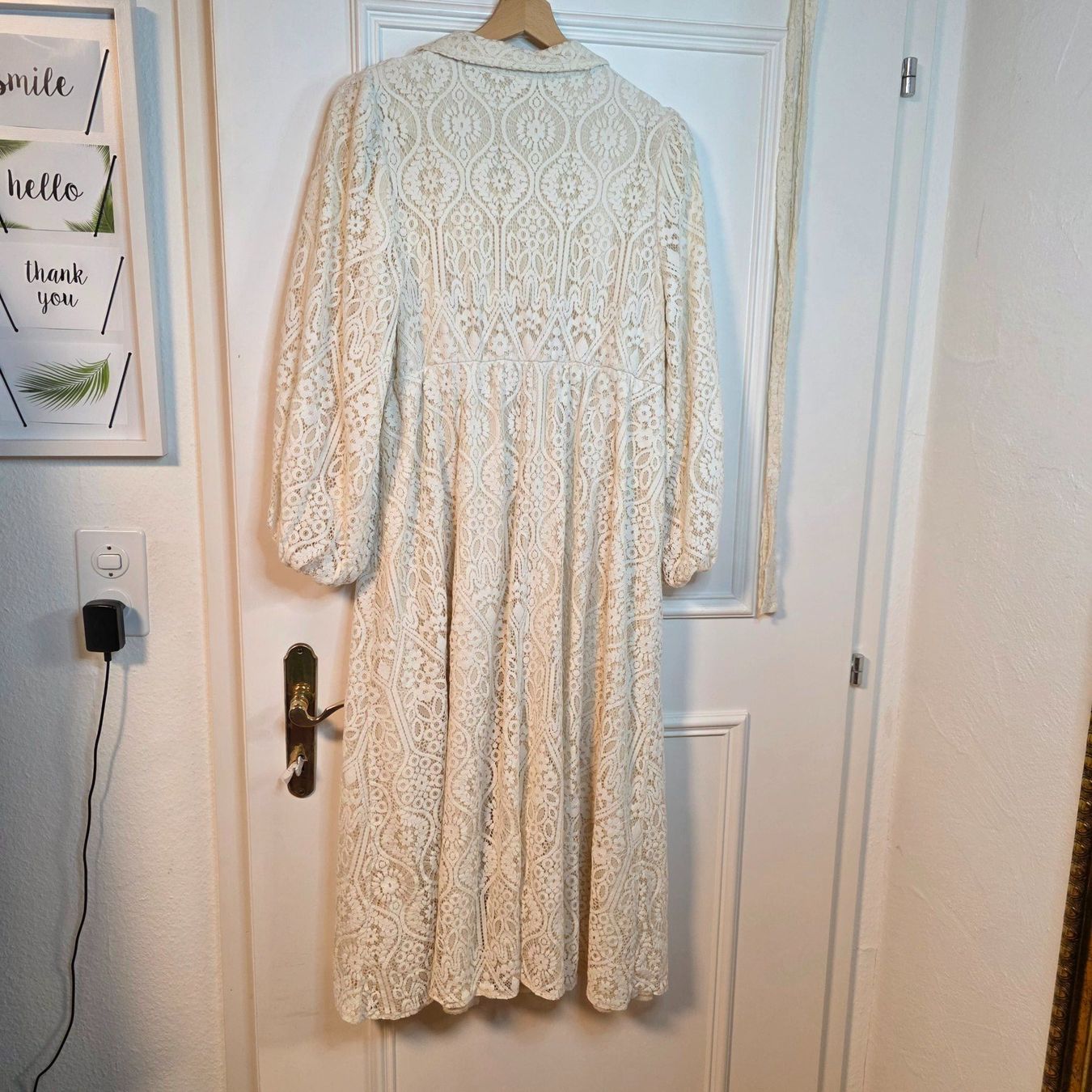 Kleider: Boho Spitzenkleid Creme 38–42 mit Gürtel – Gebraucht aus Wald ZH von CapLux 8