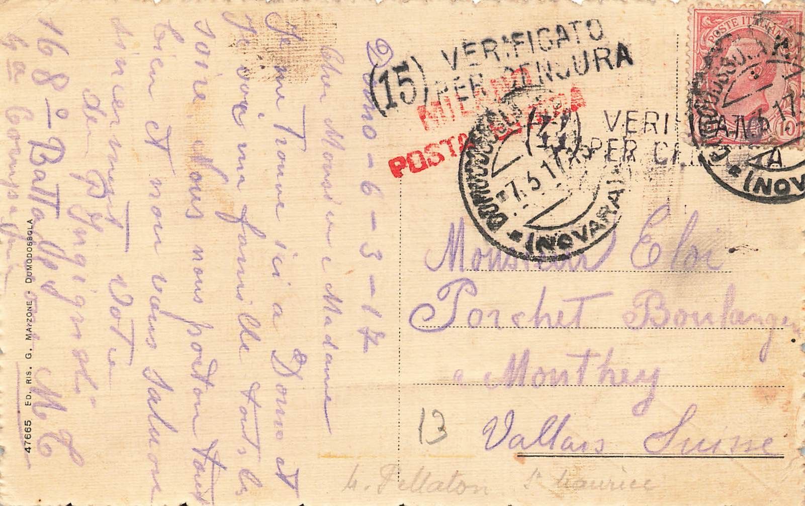 Cartoline postali: Domodossola Interno stazione Bahnhof – Usato da Biasca venduto da Blenio71 1