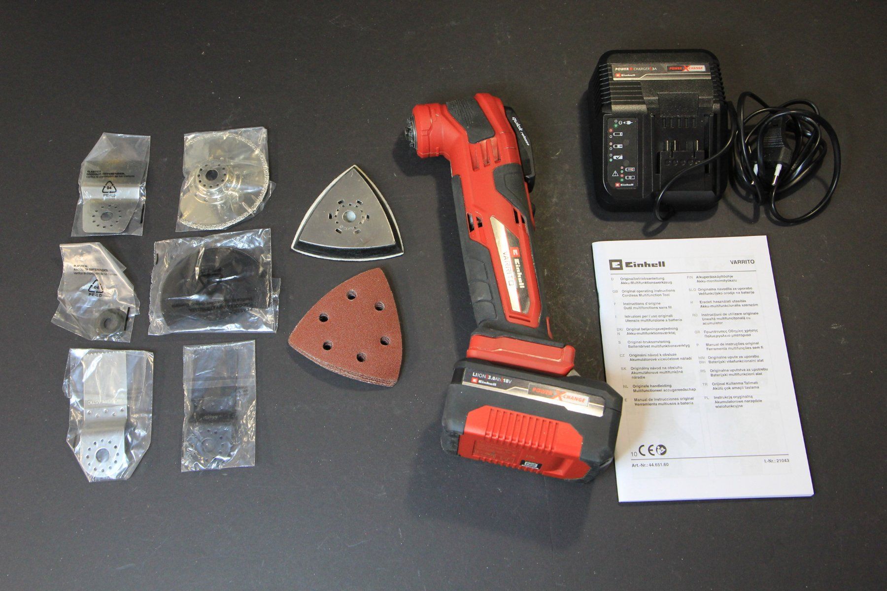 Einhell Tutti gli attrezzi: Einhell VARRITO Multitool 18V, inkl. 3Ah Akku und Ladegerät – Usato da Hölstein venduto da Kraftpaket 1