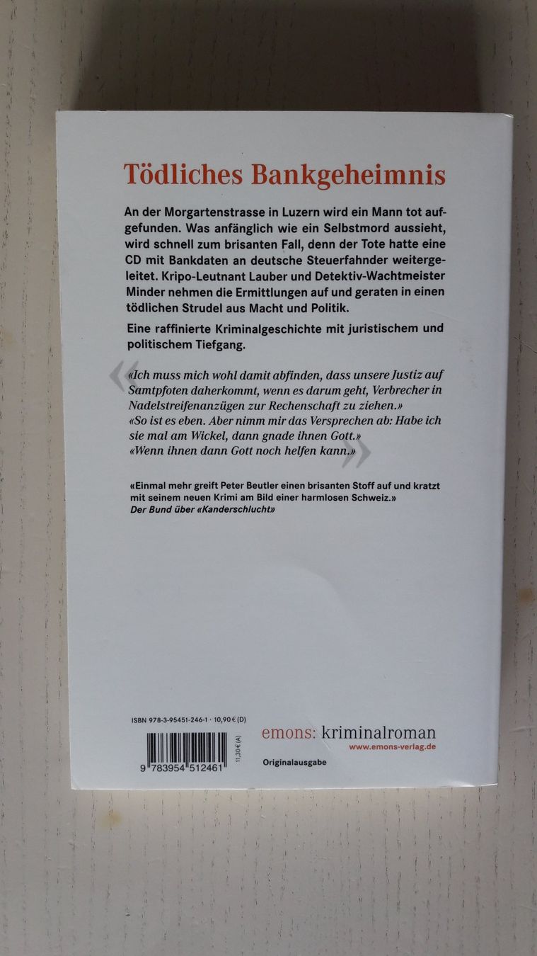 Libri: MORGARTEN - Schweizer Krimi. – Usato da Lenzburg venduto da StevieD 1