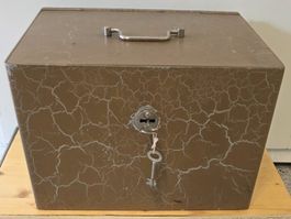 Vintage Geldkassette / Safe Sicherheits-Tresor AG Zürich