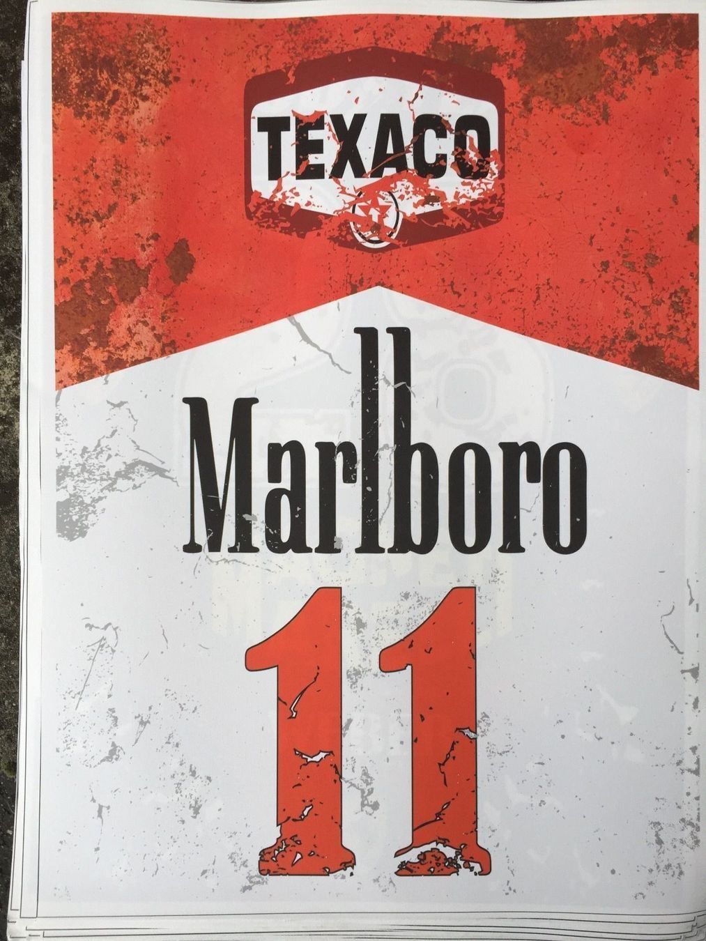 Insegne: marlboro 11 Texaco Startnummer racing – Nuovo (secondo la descrizione) da Reinach AG venduto da rares75