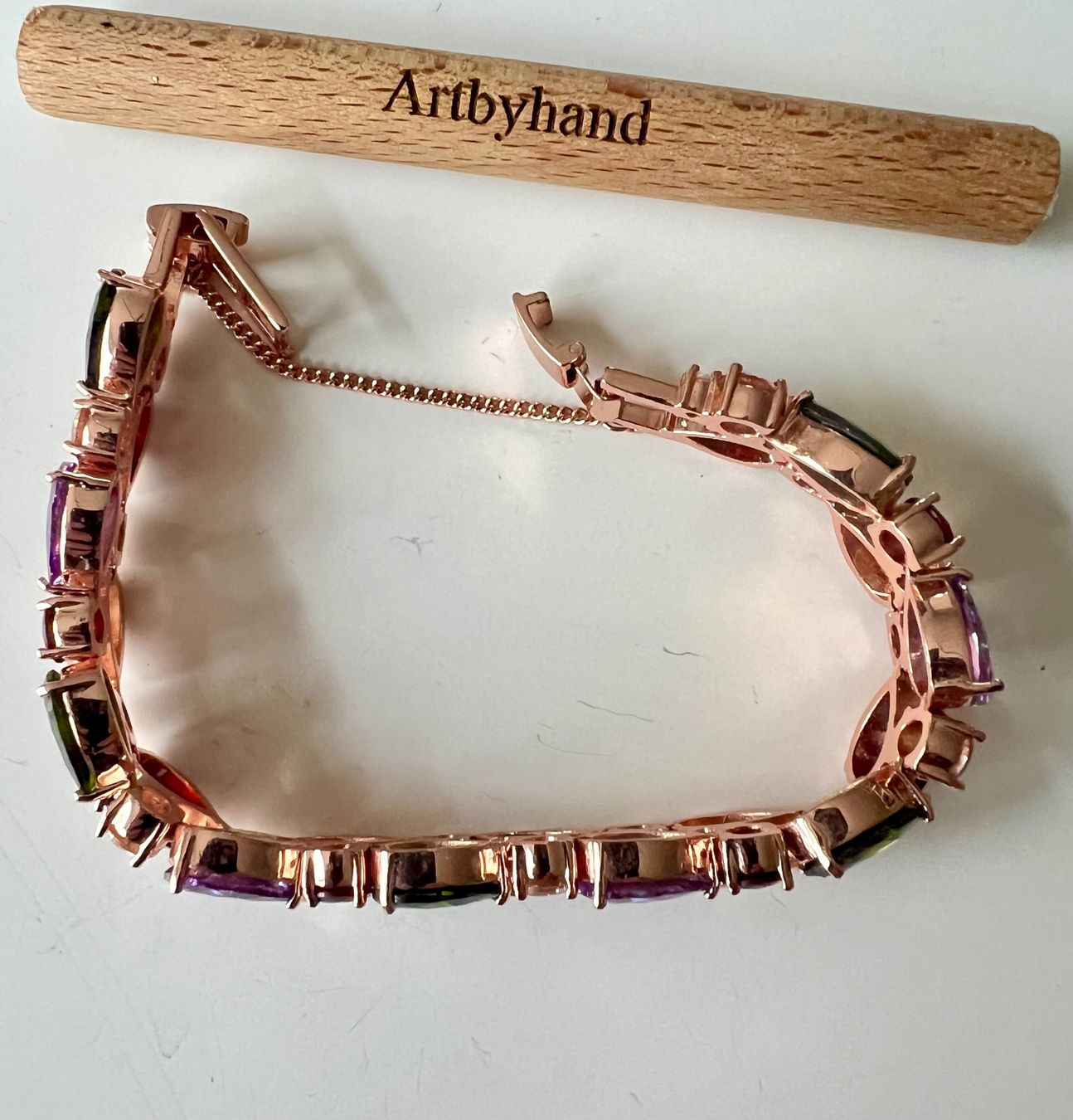 Bracelets: Glamour Armband - Roségolden Multicolor - Abend & Anlass – Neuf (Voir description) à Ruswil par artbyhand 9