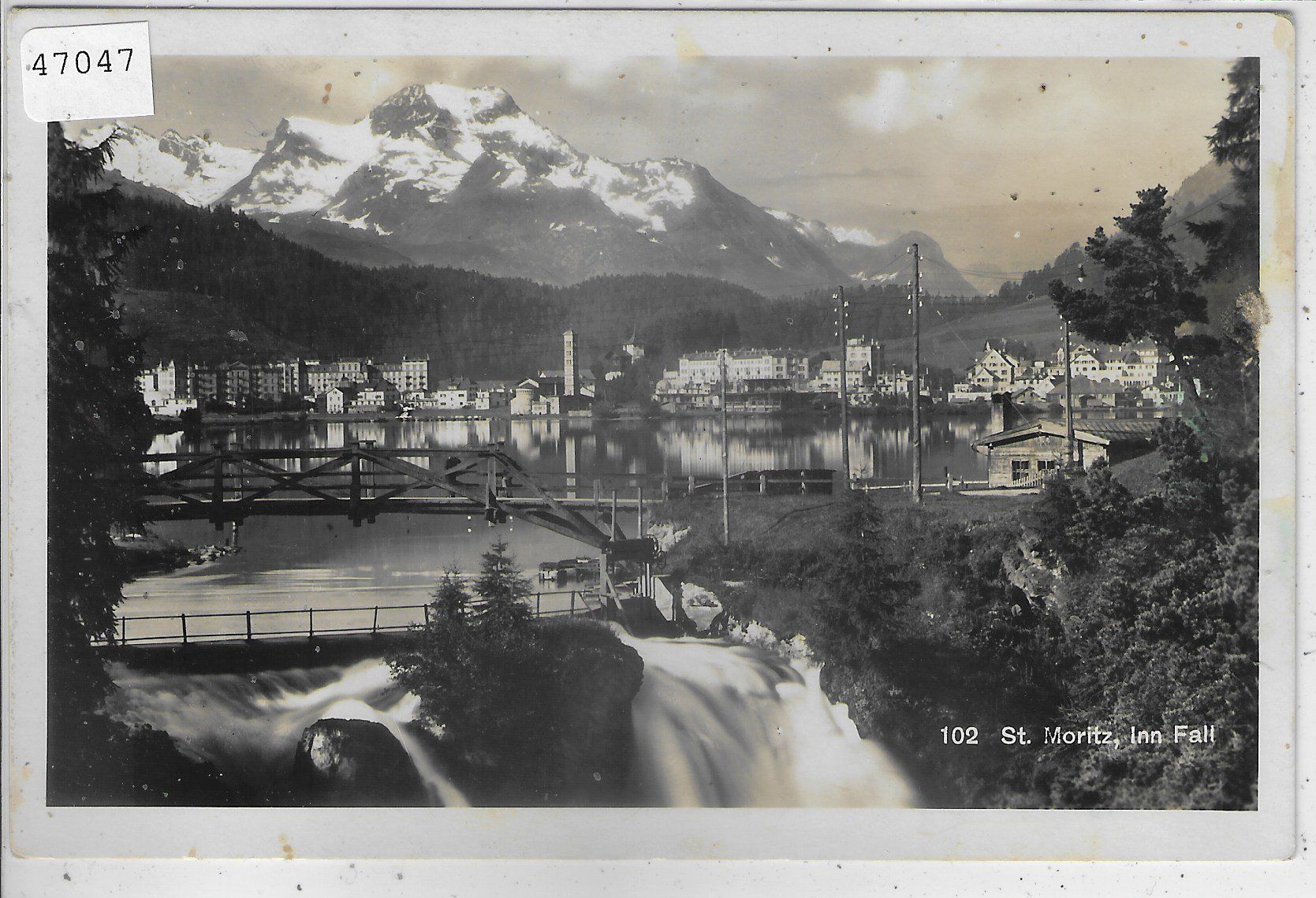 Ansichtskarten: St. Moritz - Inn-Fall – Gebraucht aus Ettingen von Kartenplanet