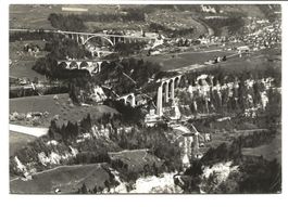 Bruggen - St. Gallen - 4 Sitterbrücken - Swissair-Foto  1964