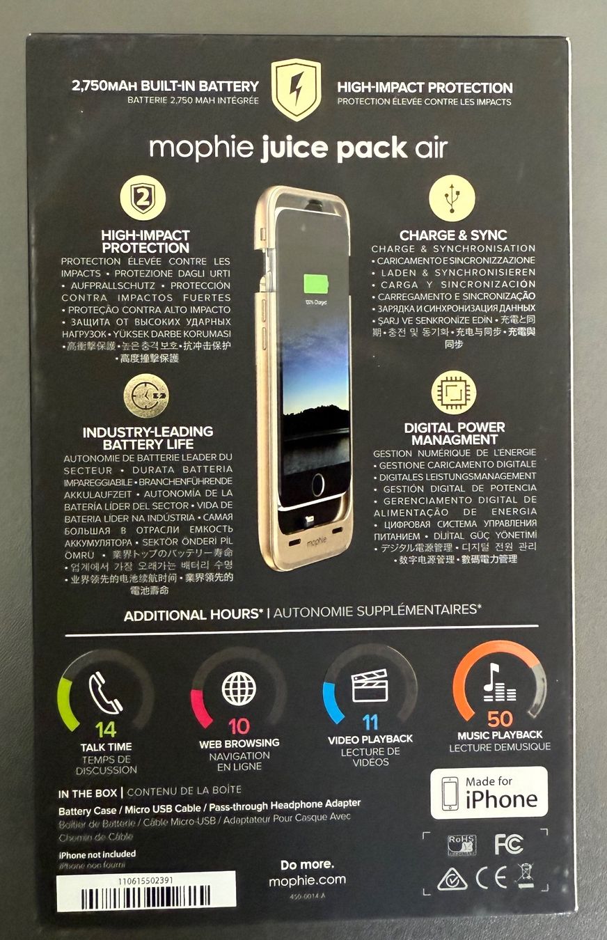 Mophie Batterie: Juice pack air für iPhone 6 – Usato da Zuerich venduto da Rschneeberger 1