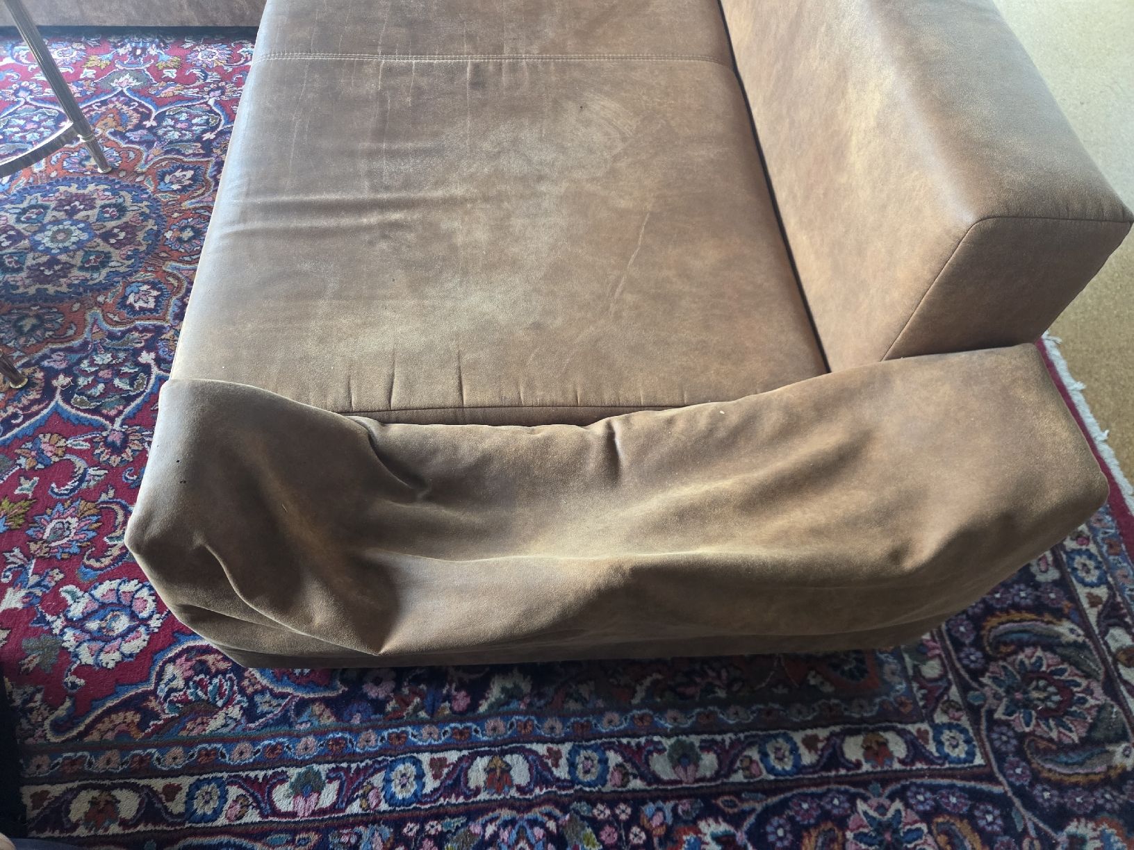 Divani: Ecksofa braun Lederoptik gebrauchter Zustand – Usato da Zürich venduto da Rini1346 2