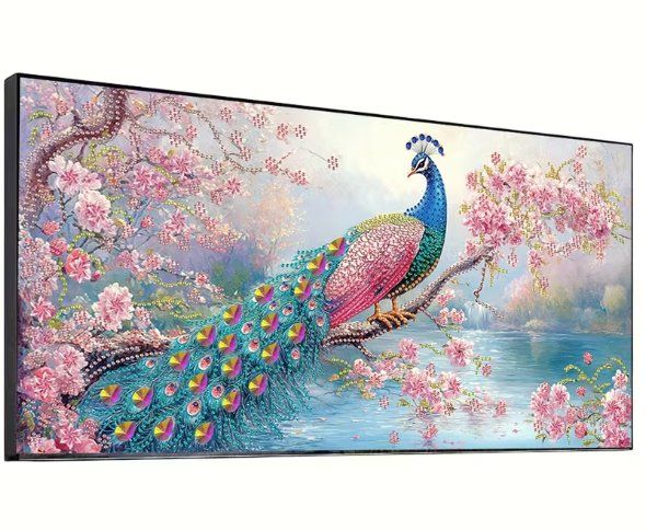 Kits de loisir créatif: Diamond Painting Pfau – Neuf avec emballage d'origine à Obergösgen par Diamond-Painting