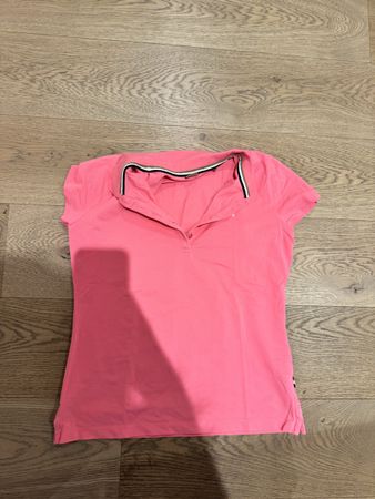 Hugo Boss Ladies Pink Short Sleeve Polo Shirt - Size L