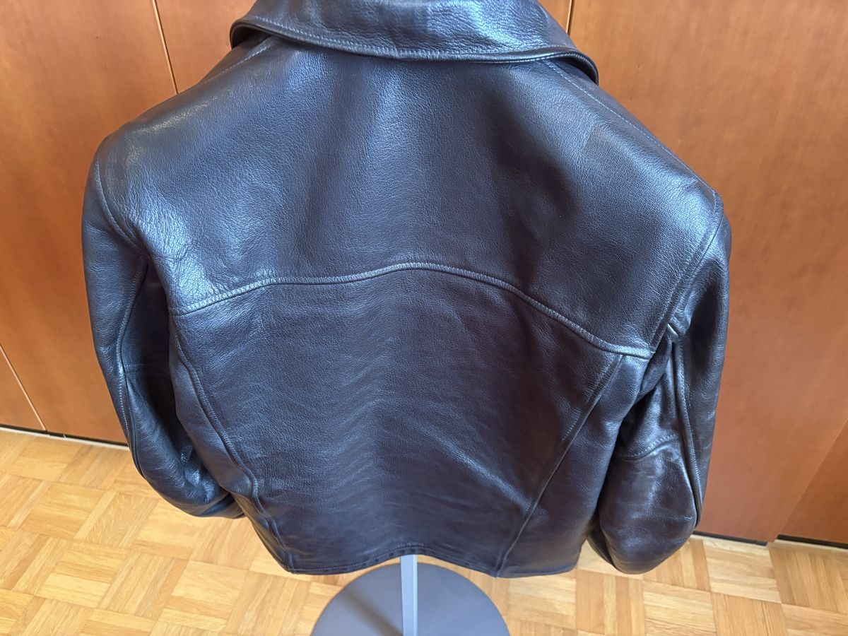 Giacche: Bikerjacke echt Leder schwarz – Usato da Brittnau venduto da Regi_G 1
