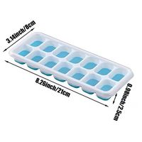 Multifunktionale Eiswürfelform mit 14 Fächern & Deckel