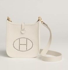 Hermes Tasche Évelyne 16 Amazone, craie/craie