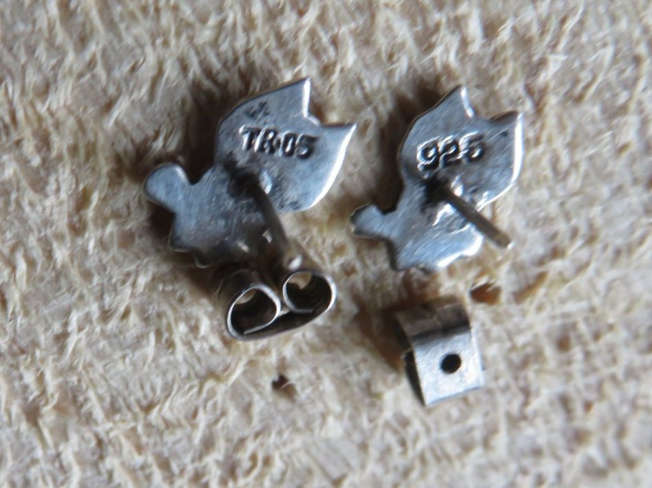 Orecchini pendenti & Orecchini a lobo: Ohrstecker Eulen-Motiv, 925 Silber, emailliert – Nuovo (secondo la descrizione) da Rombach venduto da Masading 2