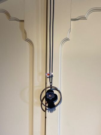 HALSKETTE ,SCHWARZ-SILBER
