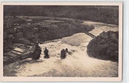 Schöne alte Postkarte SCHAFFHAUSEN Rheinfall um ca. 1930