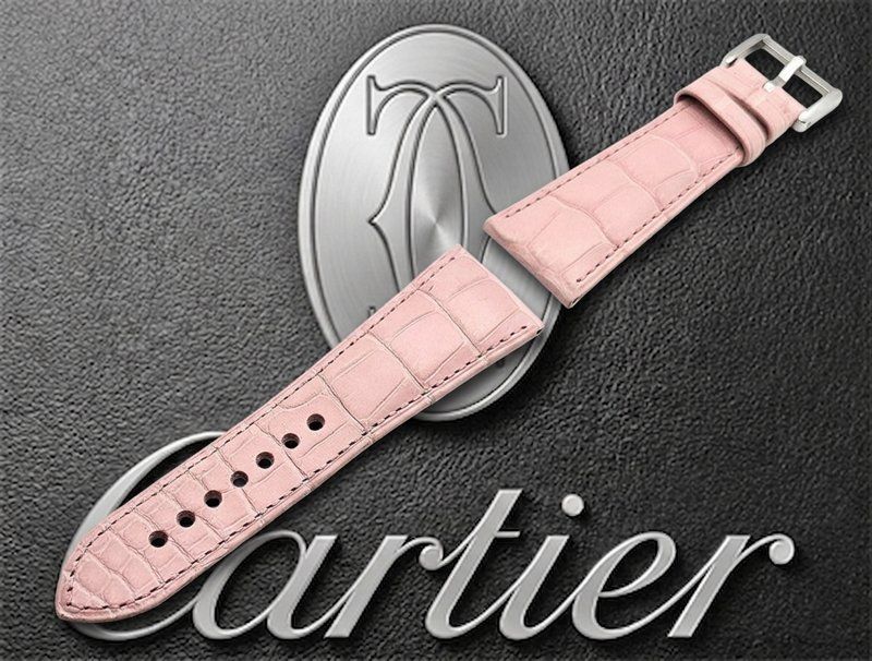 Bracelets: CARTIER Uhrband "Kroko rosa" – Neuf (Voir description) à Zug par urzeit