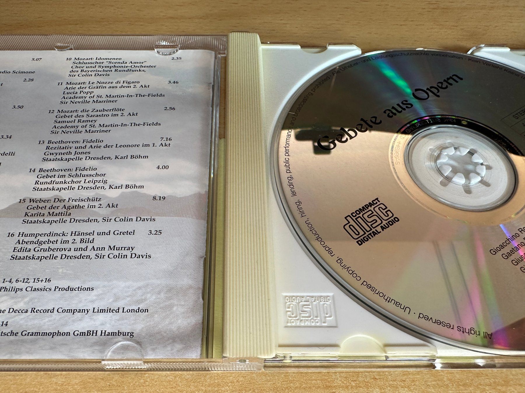 CD: Various - Gebete Aus Opern – Usato da Rikon im Tösstal venduto da Alpenmutz 2