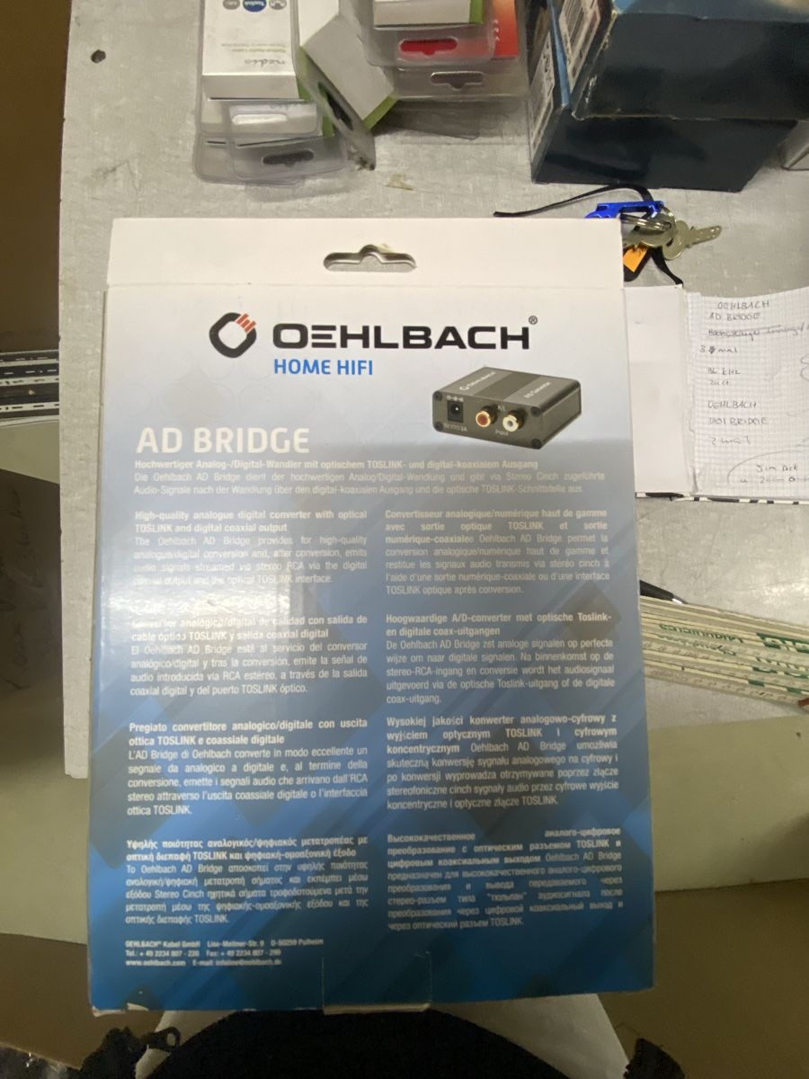 Oehlbach Convertitori: Oehlbach AD Bridge - Wandler Digital zu Analog – Nuovo e nell'imballaggio originale da Grossdietwil venduto da mahsoumi 1