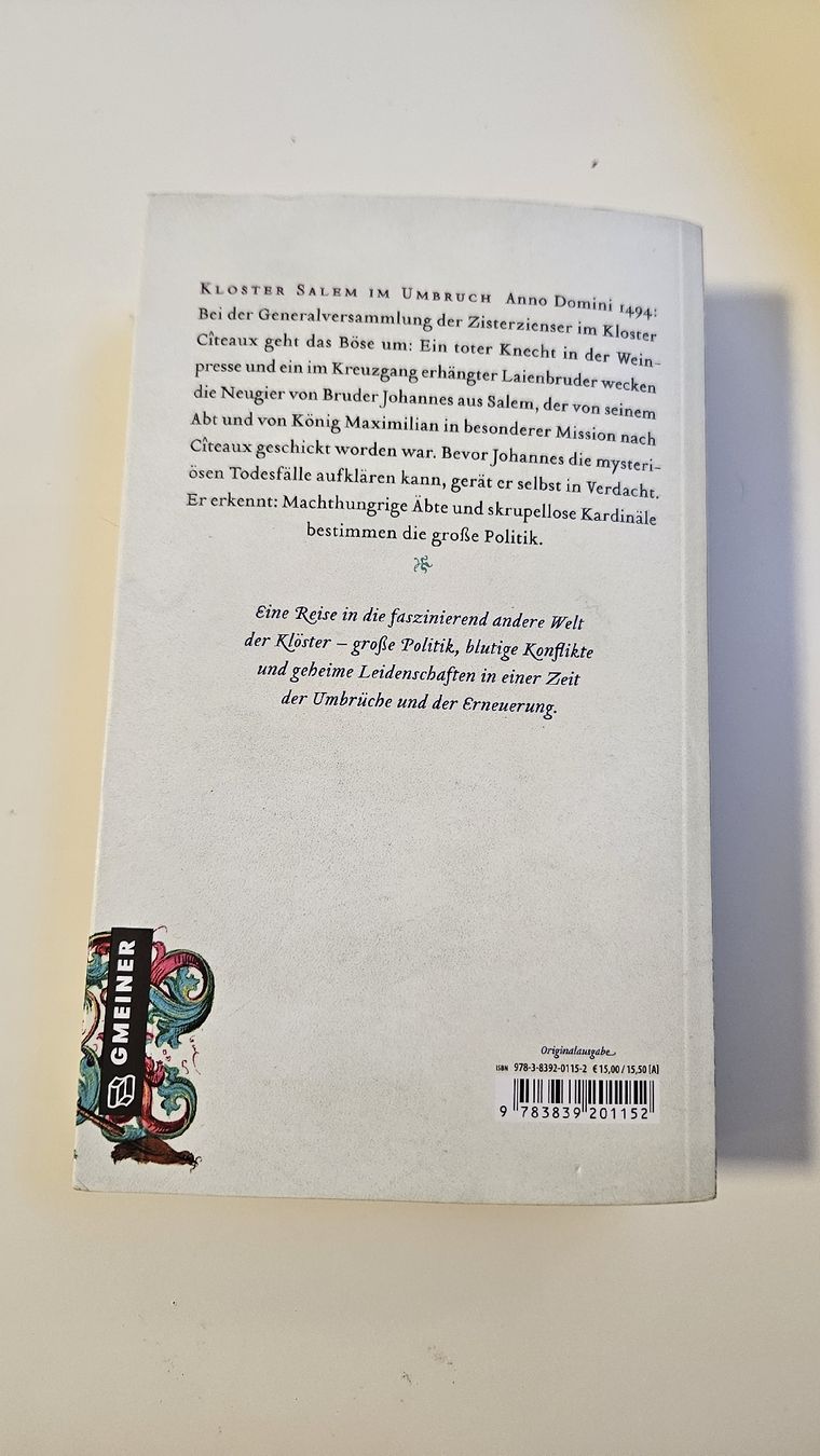 Libri: Buch Der Abt von Salem Birgit Rückert – Usato da Schaan venduto da car_wrv2 1