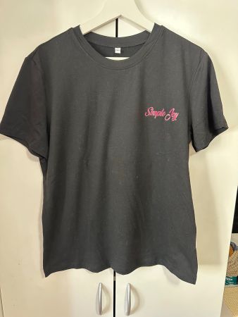 T-Shirt Schwarz Grösse S Print Blumen