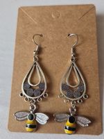 Ohrringe Modeschmuck Bienen Boho Style silberfarben NEU🐝