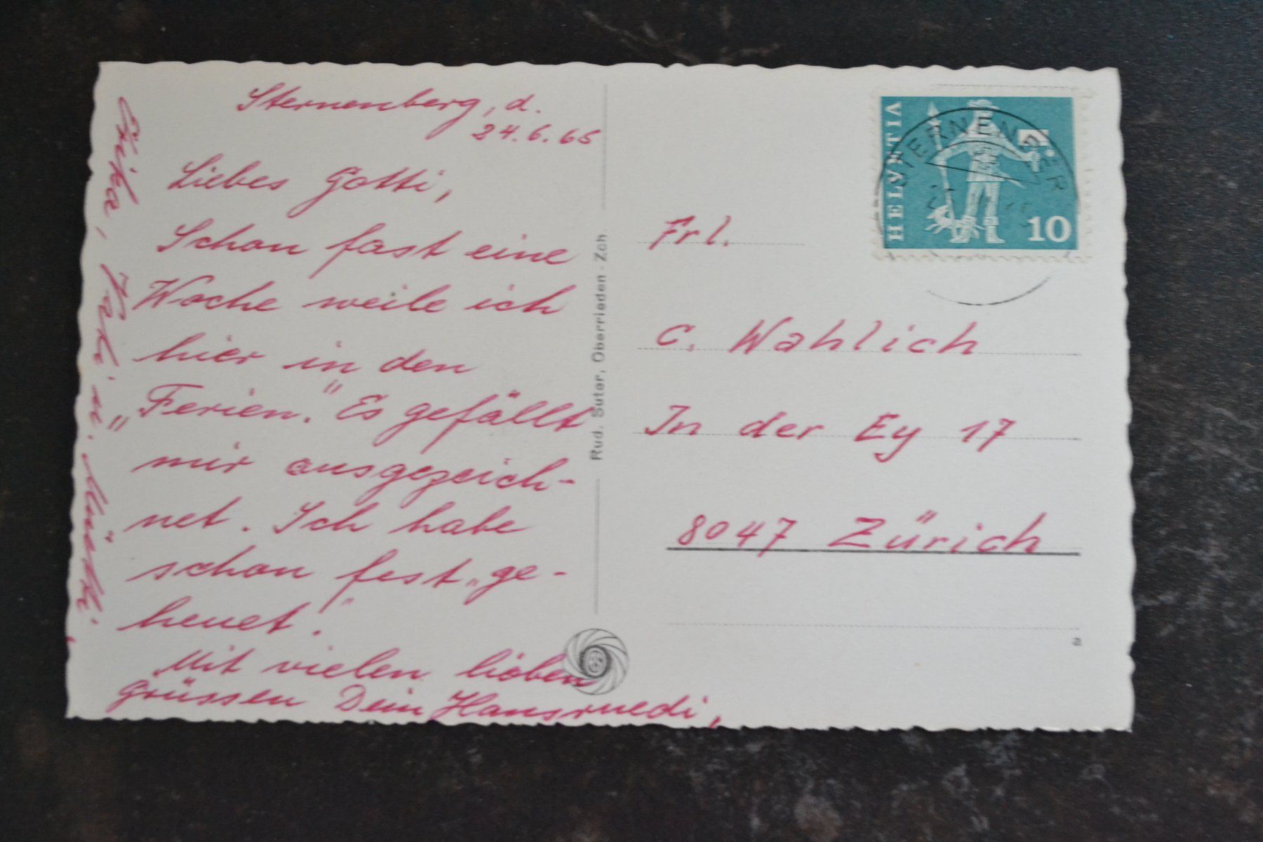 Cartes postales: AK Sternenberg – D'occasion à Beinwil am See par kajak55 1
