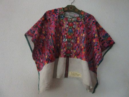 Huipil-Bluse San Pedro Sacapetez Guatemala, ein Unikat