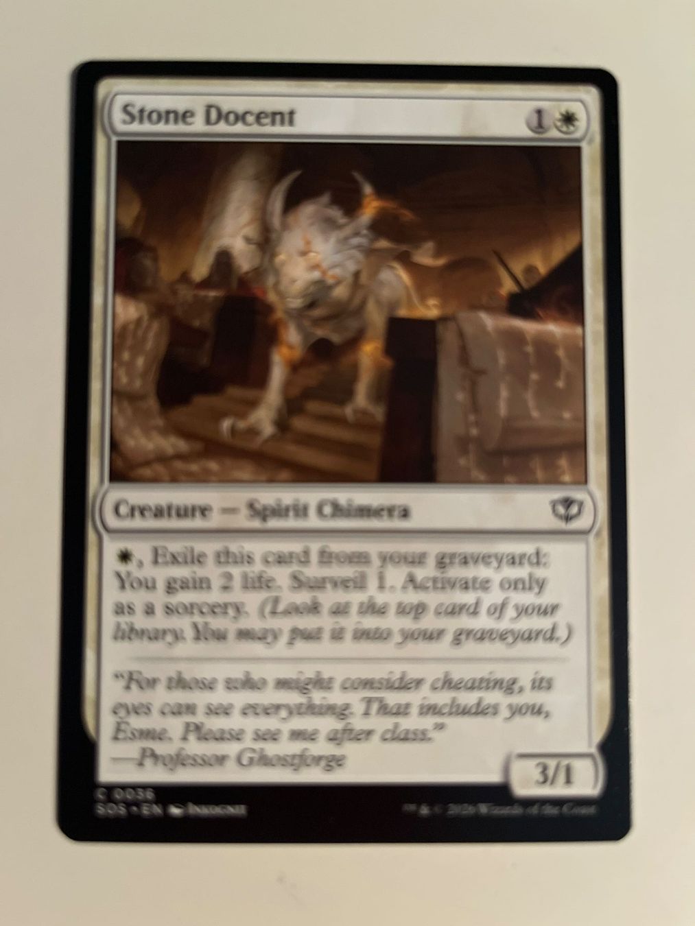 Magic The Gathering Carte collezionabili: 1 x Stone Docent - Magic: The Gathering - MtG – Usato da Kriens venduto da Shadi1980